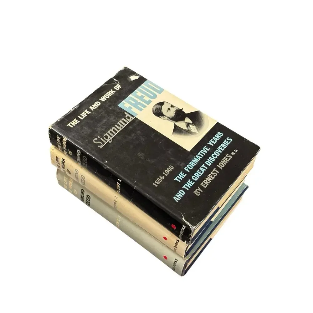 Ernest Jones THE LIFE AND WORK OF SIGMUND FREUD 3 Vol Set Basic Books 1950s